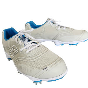 Footjoy Fjaspire Golf Shoes‎ Almond Blue Women's Size 6.5